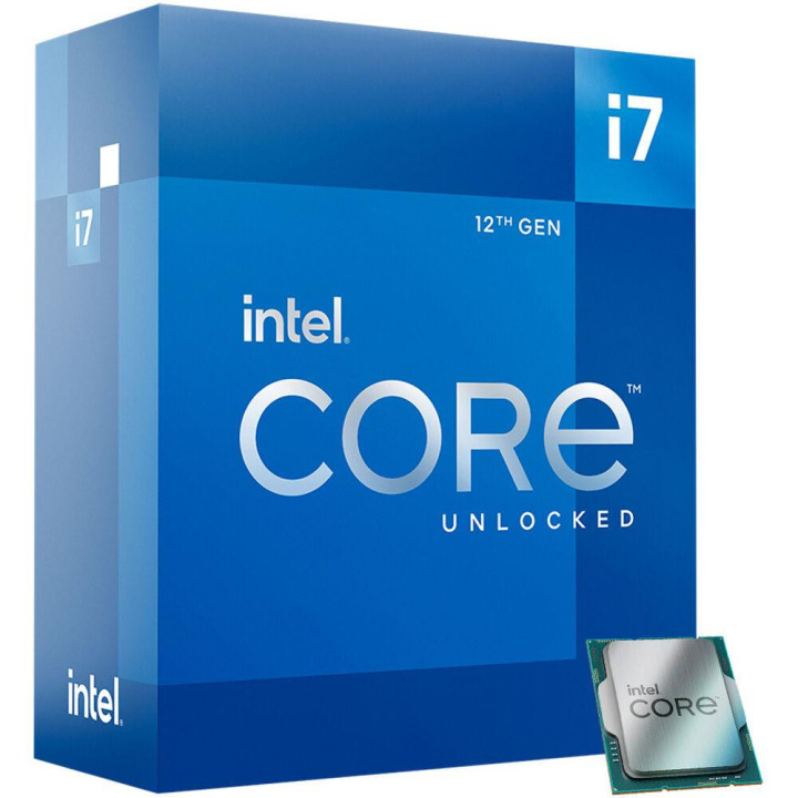 Процесор Intel Alder Lake Core i7-12700KF, 12 Cores, 20 Threads (3.6GHz Up to 5.0GHz, 25MB, LGA1700), 125W, BOX -  BX8071512700KF