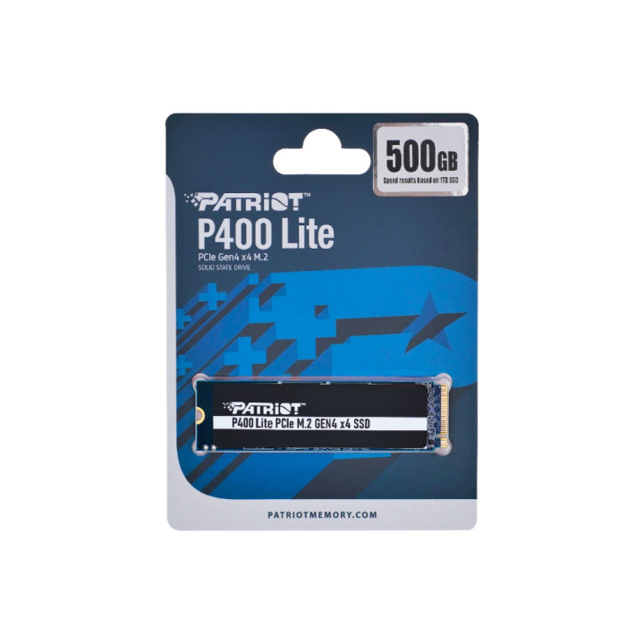 SSD диск Patriot 500GB P400 LITE M.2 2280 PCIE Gen4 x4 - P400LP500GM28H