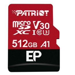 SD карта Patriot EP Series 512GB Micro SDXC V30 - PEF512GEP31MCX