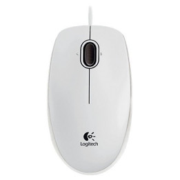 Мишка Logitech B100, бяла