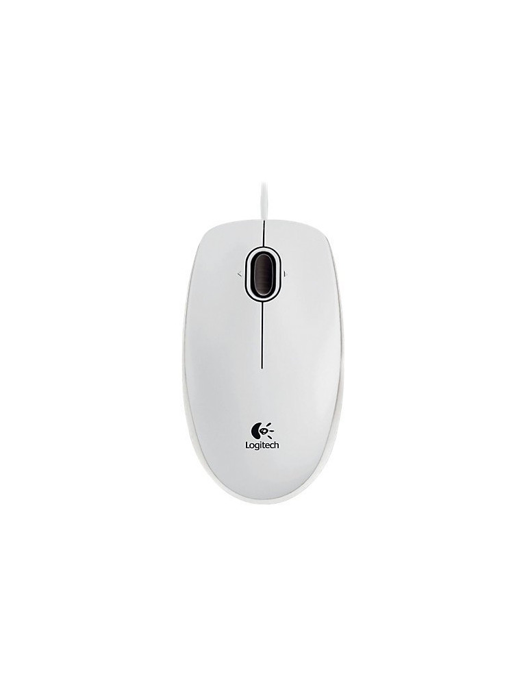 Мишка Logitech B100, бяла