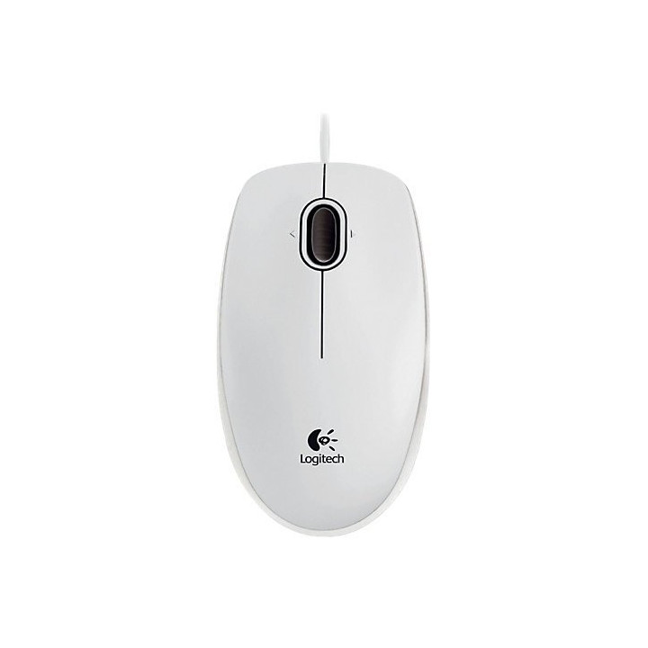 Мишка Logitech B100, бяла