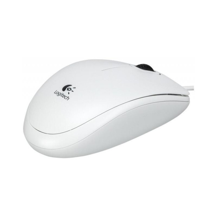 Мишка Logitech B100, бяла