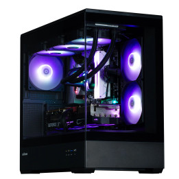 Кутия за компютър Zalman P30 Black, mATX, aRGB, Tempered Glass - ZM-P30-BK