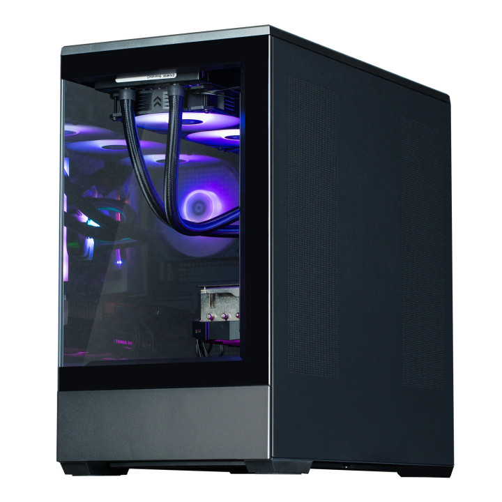 Кутия за компютър Zalman P30 Black, mATX, aRGB, Tempered Glass - ZM-P30-BK