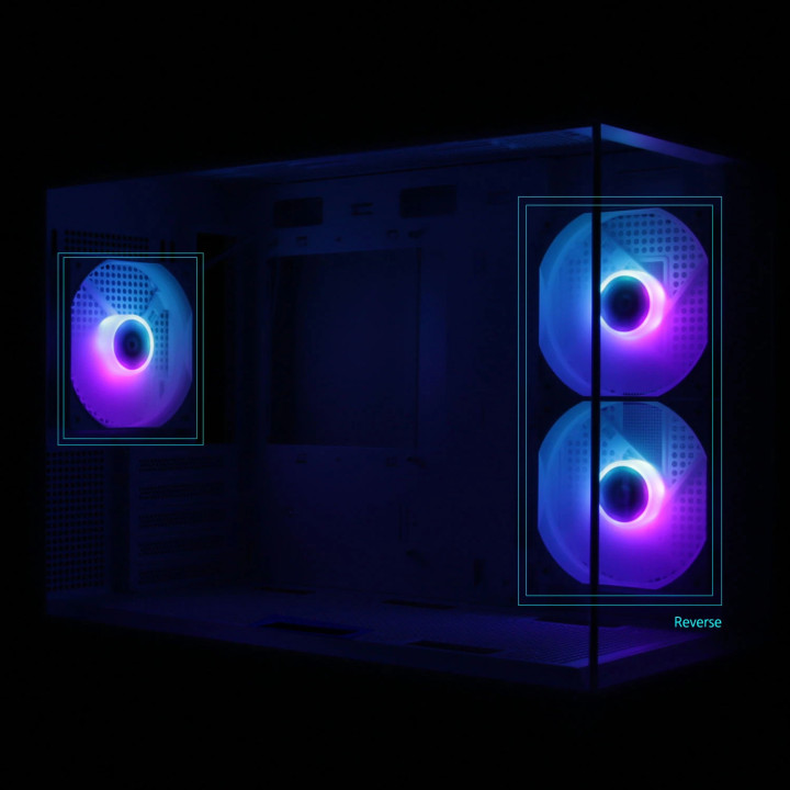 Кутия за компютър Zalman P30 Black, mATX, aRGB, Tempered Glass - ZM-P30-BK