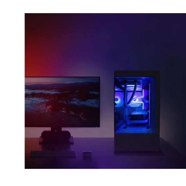Кутия за компютър Zalman P30 Black, mATX, aRGB, Tempered Glass - ZM-P30-BK