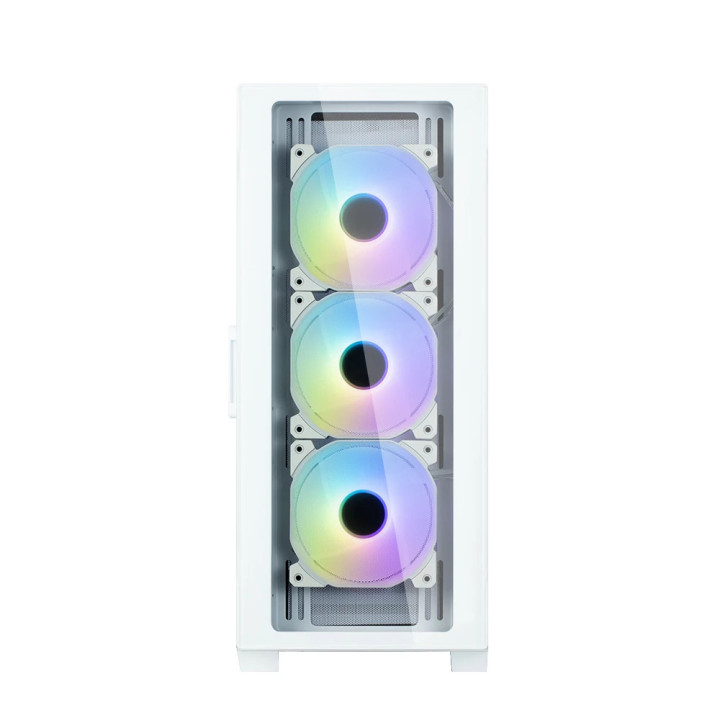 Кутия за компютър Zalman I3 NEO TG White, ATX, aRGB, Tempered Glass - ZM-I3-NEO-TG-White