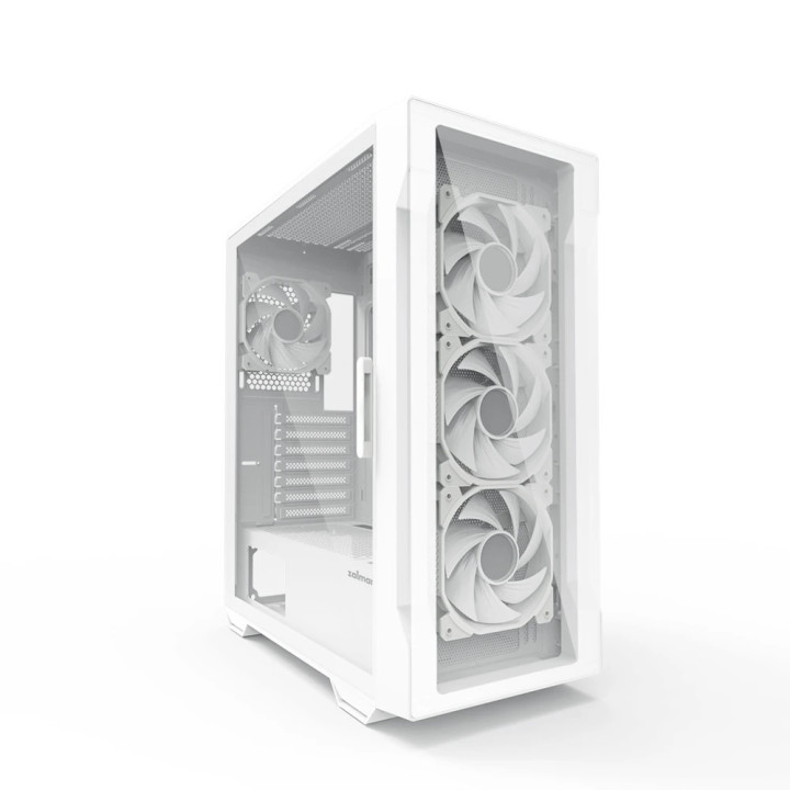 Кутия за компютър Zalman I3 NEO TG White, ATX, aRGB, Tempered Glass - ZM-I3-NEO-TG-White