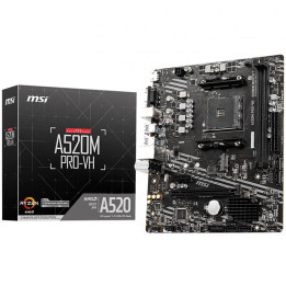 Дънна платка MSI A520M PRO, AM4, 2xDDR4, mATX