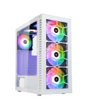 Кутия за компютър Kolink Observatory HF ARGB TG Mid-Tower, Бял - GEKL-131