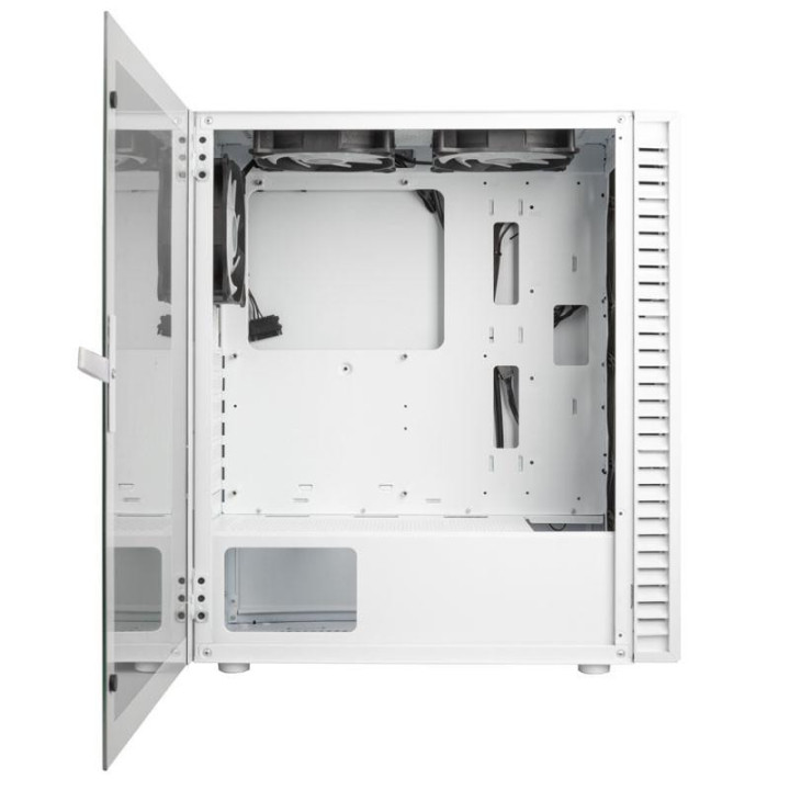 Кутия за компютър Kolink Observatory HF ARGB TG Mid-Tower, Бял - GEKL-131