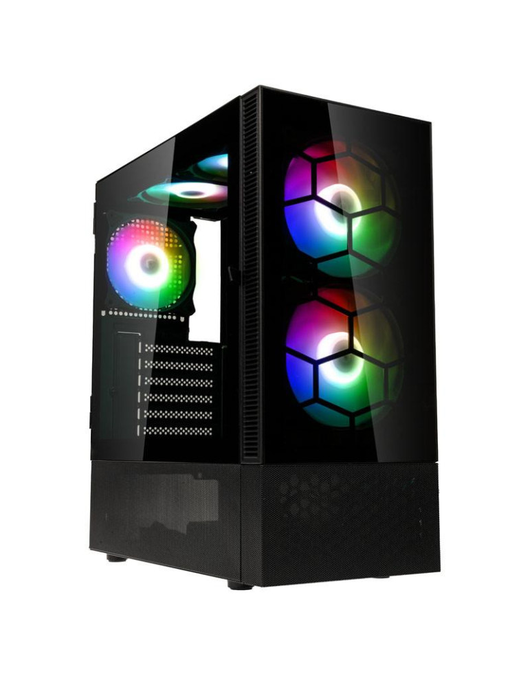 Кутия за компютър Kolink Observatory MX Glass ARGB TG Mid-Tower, черен