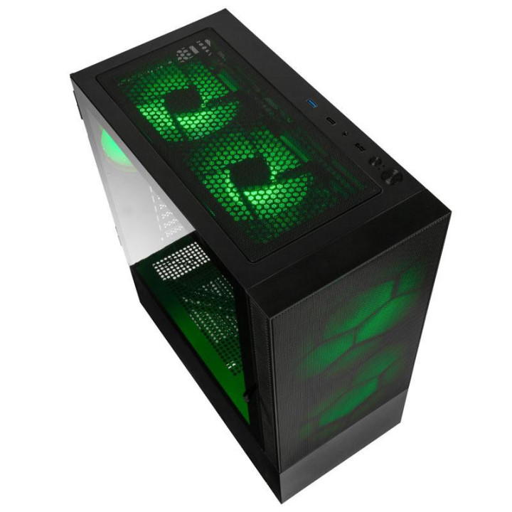 Кутия за компютър Kolink Observatory MX Mesh ARGB TG Mid-Tower, черен
