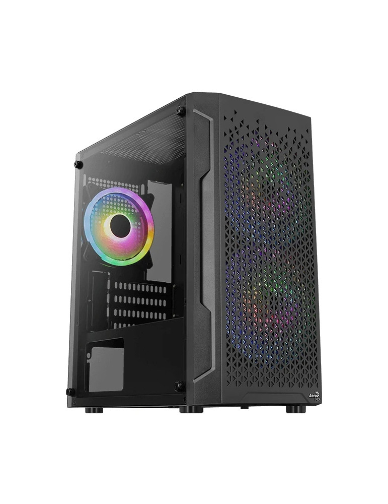 Кутия за компютър AeroCool Trinity Mini-G-BK-v, mATX, 3бр вентилатори, Tempered Glass - ACCS-PV32133.11