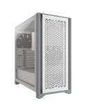 Кутия за компютър Corsair 4000D Airflow Mid Tower, Tempered Glass, бял - CC-9900010-SI