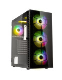 Кутия за компютър Kolink Observatory HF ARGB TG Mid-Tower, черен