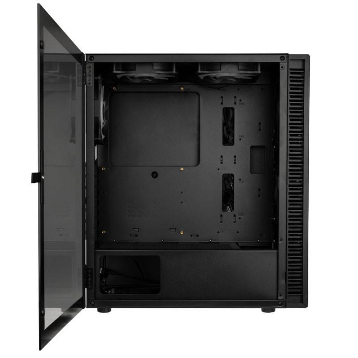 Кутия за компютър Kolink Observatory HF ARGB TG Mid-Tower, черен