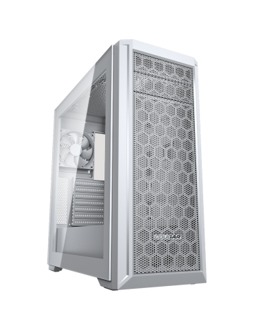 Кутия за компютър Cougar MX330-G Pro White, Mid Tower, ATX, 3x 120mm ARGB fans, Tempered glass - CG385NC300003