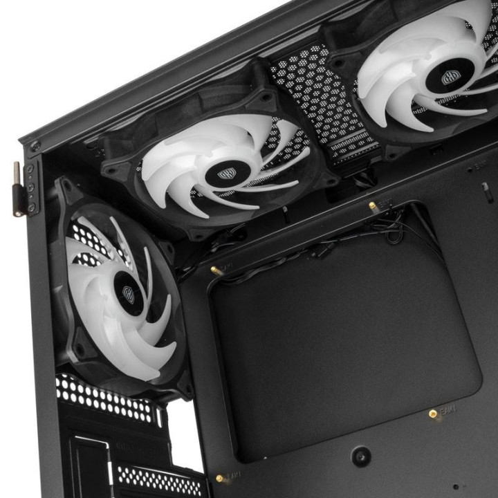 Кутия за компютър Kolink Observatory HF Mesh ARGB TG Mid-Tower, черен - PGW-CH-KOL-110