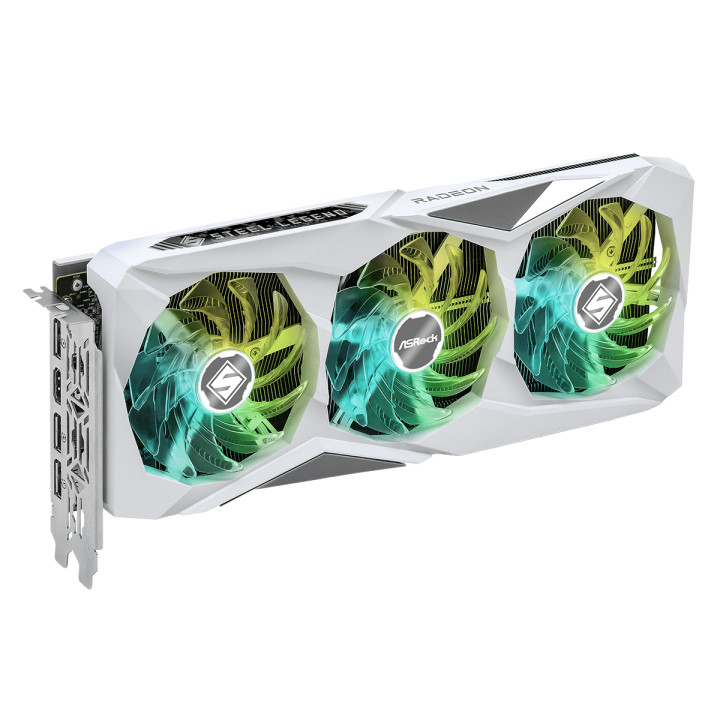 Видео карта AsRock AMD Radeon RX 7600 XT Steel Legend 16G OC, 16GB GDDR6, 128bit  - RX7600XT SL 16GO