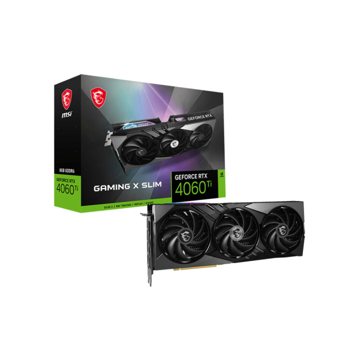 Видео карта MSI Nvidia GeForce RTX 4060 TI GAMING X SLIM 8GB GDDR6, 128 bit - 912-V515-076