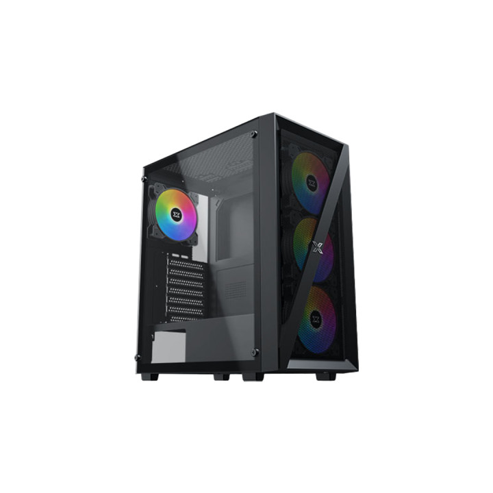Кутия за компютър XIGMATEK Blade EN40887, ATX/M-ATX/Mini ITX, 4бр X24F Fixed RGB Fan