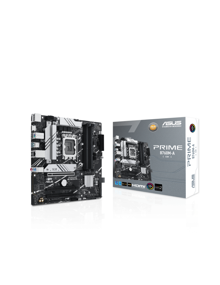 Дънна платка Asus PRIME B760M-A-CSM, LGA1700 - 90MB1EK0-MOEAYC