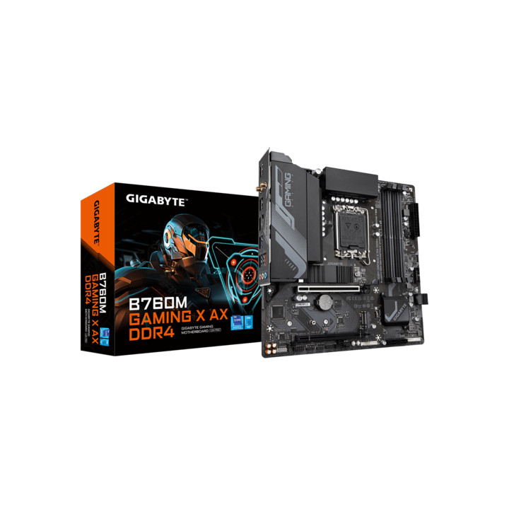 Дънна платка Gigabyte B760M GAMING X AX, LGA1700, DDR4