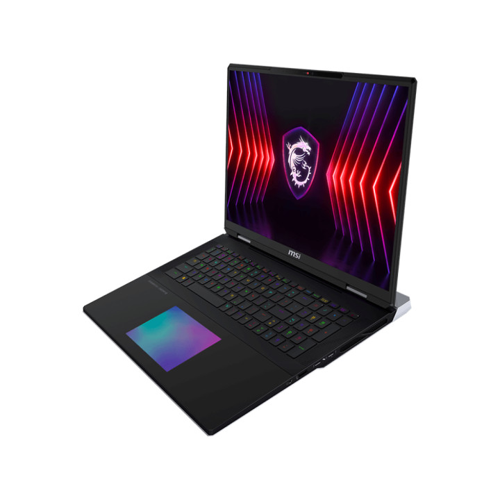 Лаптоп MSI Titan 18 HX A14VHG 091, Intel i9-14900HX, 18" 16:10 UHD+, MiniLED, 120Hz, 100% DCI-P3, IPS, 64GB RAM, 2TB SSD, NVIDIA GeForce RTX 4080 12GB GDDR6, Win 11 Pro - 9S7-182221-091