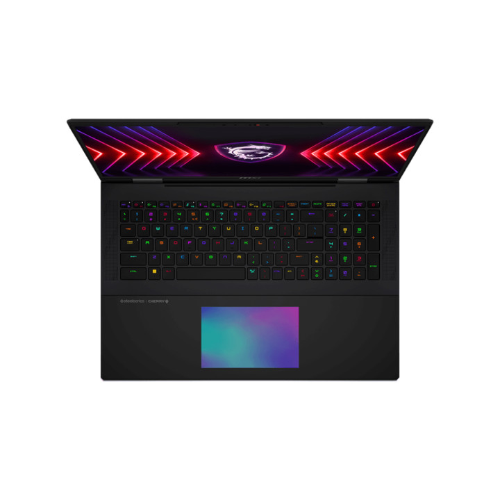 Лаптоп MSI Titan 18 HX A14VHG 091, Intel i9-14900HX, 18" 16:10 UHD+, MiniLED, 120Hz, 100% DCI-P3, IPS, 64GB RAM, 2TB SSD, NVIDIA GeForce RTX 4080 12GB GDDR6, Win 11 Pro - 9S7-182221-091