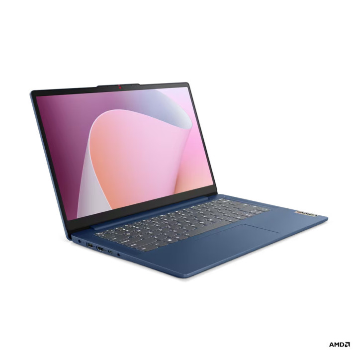 Лаптоп Lenovo IdeaPad IP3 SLIM 14, AMD Ryzen 5 7520U, 14" FHD, IPS 300nits AG, 16GB RAM, 512GB SSD - 82XN0026BM