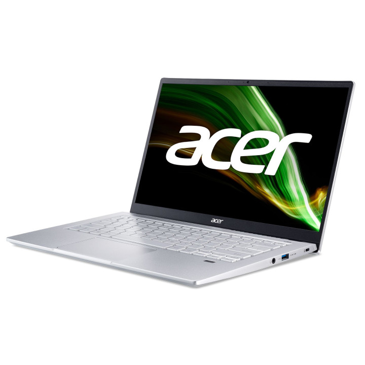 Лаптоп Acer Swift 3 SF314-43-R14V, AMD Ryzen 5 5500U, 14" FHD IPS LED LCD, 16GB RAM, 512GB SSD - NX.AB1EX.01H