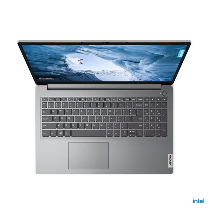 Лаптоп Lenovo IdeaPad IP1 15, Intel i3-1215U, 15.60" FHD, TN 220nits AG, 8GB RAM, 512GB SSD - 82QD00A4RM