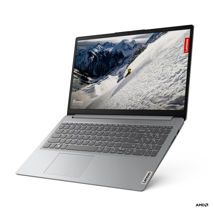 Лаптоп Lenovo IdeaPad IP1 15ADA7, AMD Ryzen 5 7520U, 15.60" FHD, TN 220nits AG, 8GB RAM, 512GB SSD - 82VG006ERM