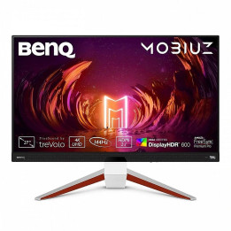 Монитор BenQ MOBIUZ EX2710U 27" IPS HDRi, 144Hz, 1ms, 3840x2160 UHD, HDR 600nits, Fr.Sync Prem., 98%sRGB, HDR10, Color Vibrance, FPS Mode, treVolo 2.1 (2Wx2+5Wwoofer), 2x48Gbps HDMI, DP, USB hub, Grey - 9H.LKTLA.TBE