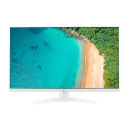 Монитор LG 27TQ615S-WZ, 27.0" IPS, Smart webOS, TV Tuner DVB-T2/C /S2, 1000:1, Mega DFC, FHD, Wi-Fi, LAN, AirPlay, HDMI, CI Slot, USB 2.0, Bluetooth, AI Sound, Speakers, White