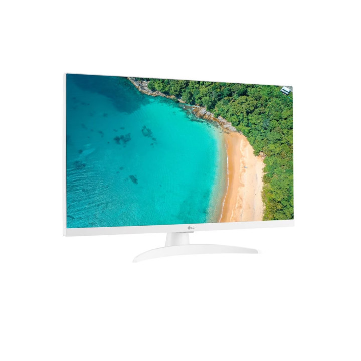 Монитор LG 27TQ615S-WZ, 27.0" IPS, Smart webOS, TV Tuner DVB-T2/C /S2, 1000:1, Mega DFC, FHD, Wi-Fi, LAN, AirPlay, HDMI, CI Slot, USB 2.0, Bluetooth, AI Sound, Speakers, White