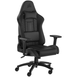 Геймърски стол Corsair TC100 RELAXED, Leatherette, Black - CF-9010050-WW