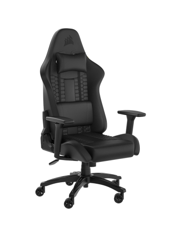 Геймърски стол Corsair TC100 RELAXED, Leatherette, Black - CF-9010050-WW