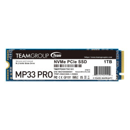 SSD диск Team Group 1TB MP33 PRO M.2 NVMe PCIe Gen3x4 - TM8FPD001T0C101