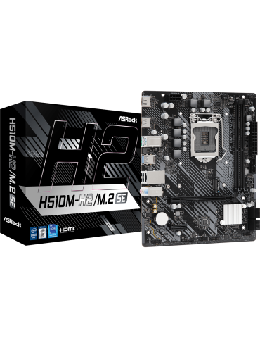 Дънна платка AsRock H510M-H2/M.2 SE, LGA1200, DDR4, HDMI, 1x M.2, mATX