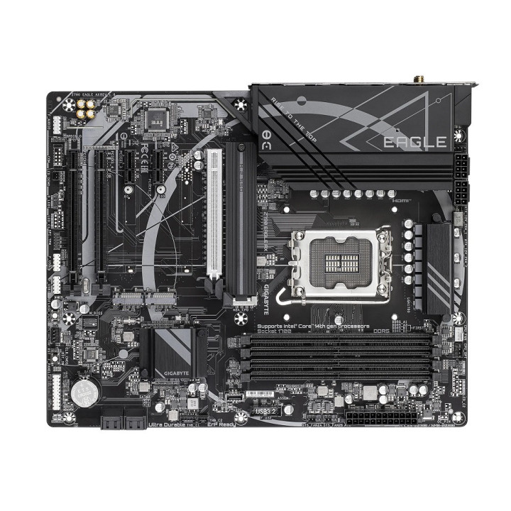 Дънна платка Gigabyte Z790 Eagle AX, LGA1700, DDR5, PCI-E 5.0, 3x M.2, USB Type-C, ATX