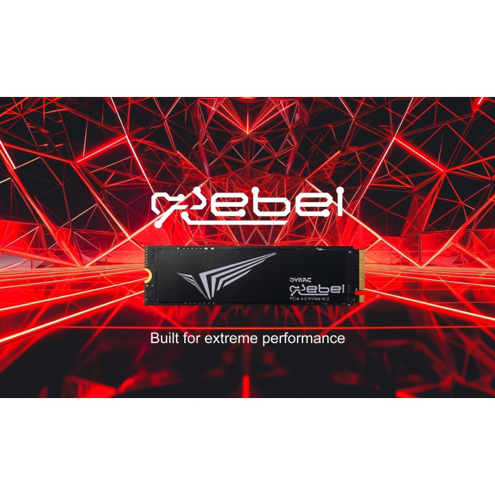 SSD диск Dynac 1TB Rebel Series PCIe Gen4 x4, M.2 2280, w/r 7000 / 6000MB/s - DREBEL1TB/R