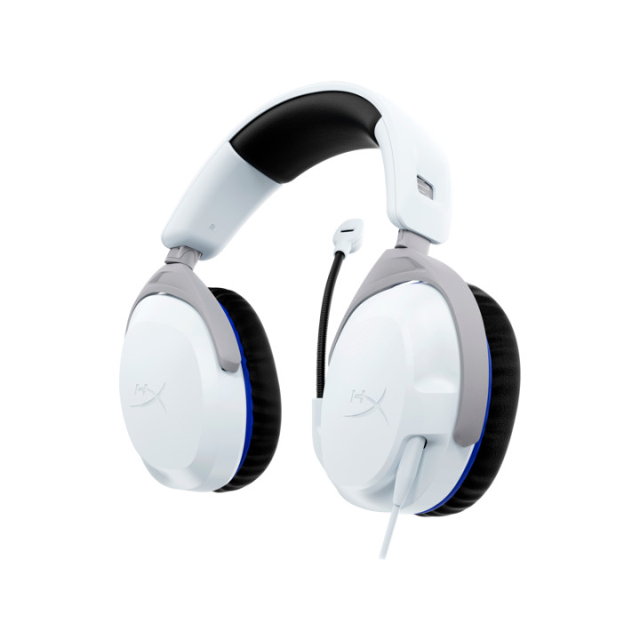 Геймърски слушалки HyperX Cloud Stinger за PS5/PS4 3.5mm жак с Микрофон, бял - 75X29AA