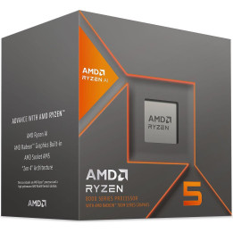 Процесор AMD RYZEN 5 8600G, 4.3GHz,Up to 5.0GHz, 16MB Cache, 65W, AM5, BOX - 100-100001237BOX