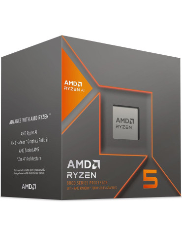 Процесор AMD RYZEN 7 8600G, 4.3GHz,Up to 5.0GHz, 16MB Cache, 65W, AM5, BOX - 100-100001237BOX