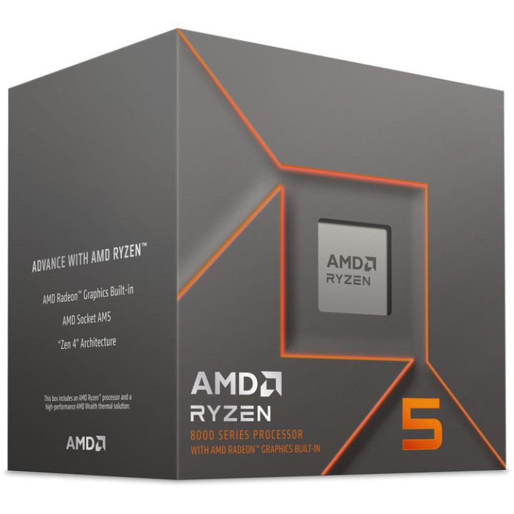 Процесор AMD CPU Desktop Ryzen 5 6C/12T 8500G (3.8/5.0GHz Max, 22MB,65W,AM5) box - 100-100000931BOX