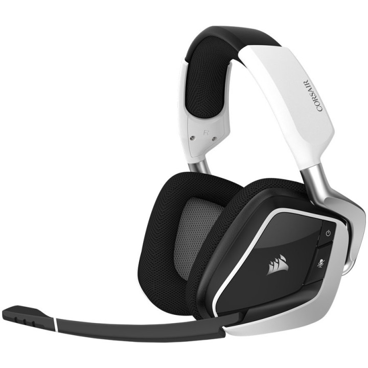 Безжични геймърски слушалки Corsair VOID RGB ELITE White - CA-9011202-EU