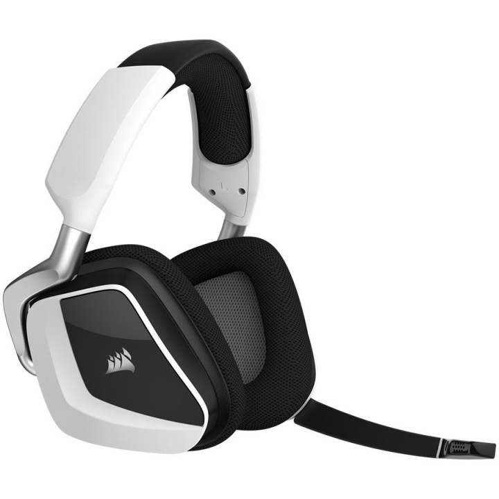 Безжични геймърски слушалки Corsair VOID RGB ELITE White - CA-9011202-EU